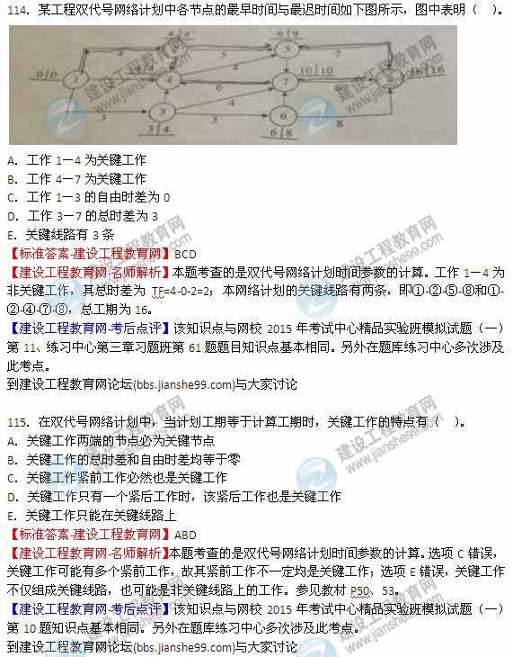 【全網(wǎng)首發(fā)】2015年監理工程師《建設工程質(zhì)量、投資、進(jìn)度控制》試題及答案