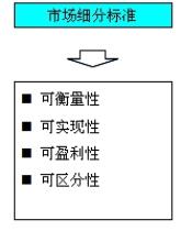 市場(chǎng)細分的標準