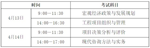 青海咨詢(xún)工程師考試時(shí)間