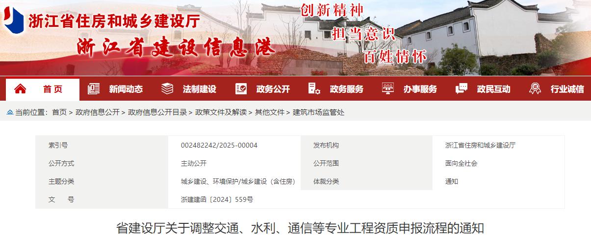 省建設廳關(guān)于調整交通、水利、通信等專(zhuān)業(yè)工程資質(zhì)申報流程的通知